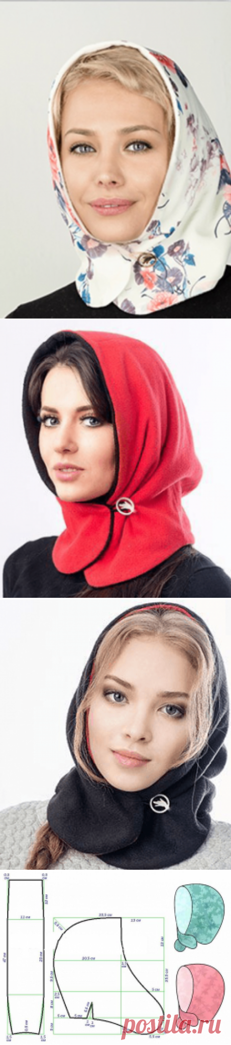 ГОЛОВНОЙ УБОР ИЗ КАПЮШОНА. Идея из рубрики «все гениальное просто».