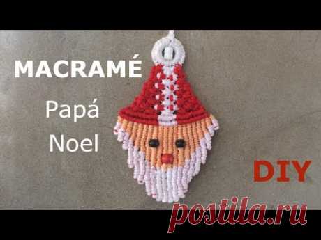 Macramé Papá Noel - YouTube