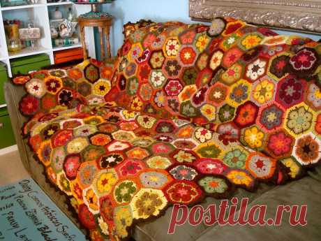 African flower afghan | Flickr - Photo Sharing!