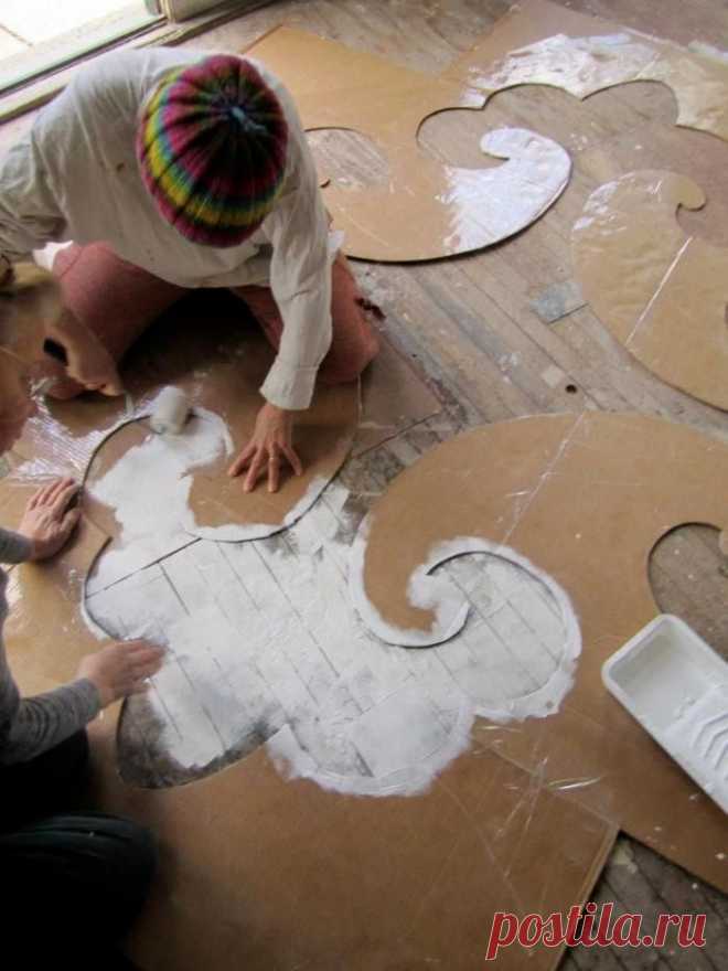 DIY: Dramatic Floor Stencils by