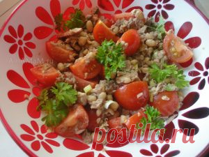 Салат с тунцом и фасолью