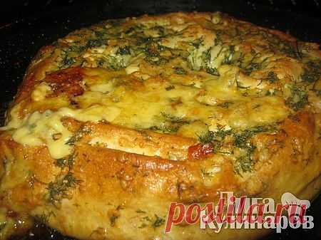 Пирог из лаваша с курицей и сыром — рецепт пошаговый от Лиги Кулинаров