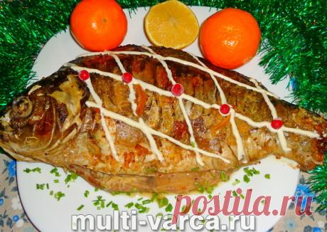 Карп запеченный в духовке в рукаве