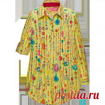 Туника для девочки, цвет лимонный