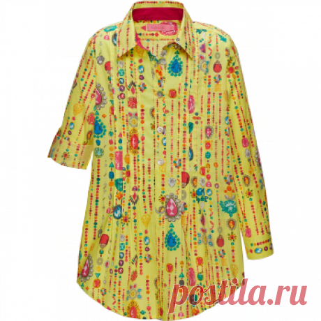 Туника для девочки, цвет лимонный