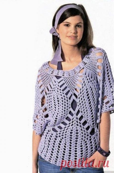 Изящные летние пуловеры. Идеи и схемы. | Вяжем вместе - вяжем стильно. | Дзен