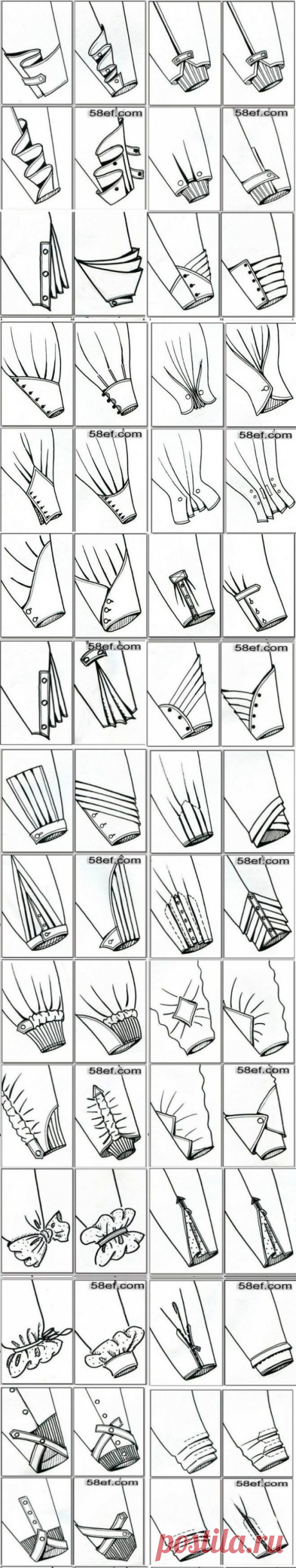 Варианты оформления низа рукава — Сделай сам, идеи для творчества - DIY Ideas