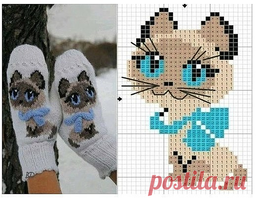 Узор для детских варежек