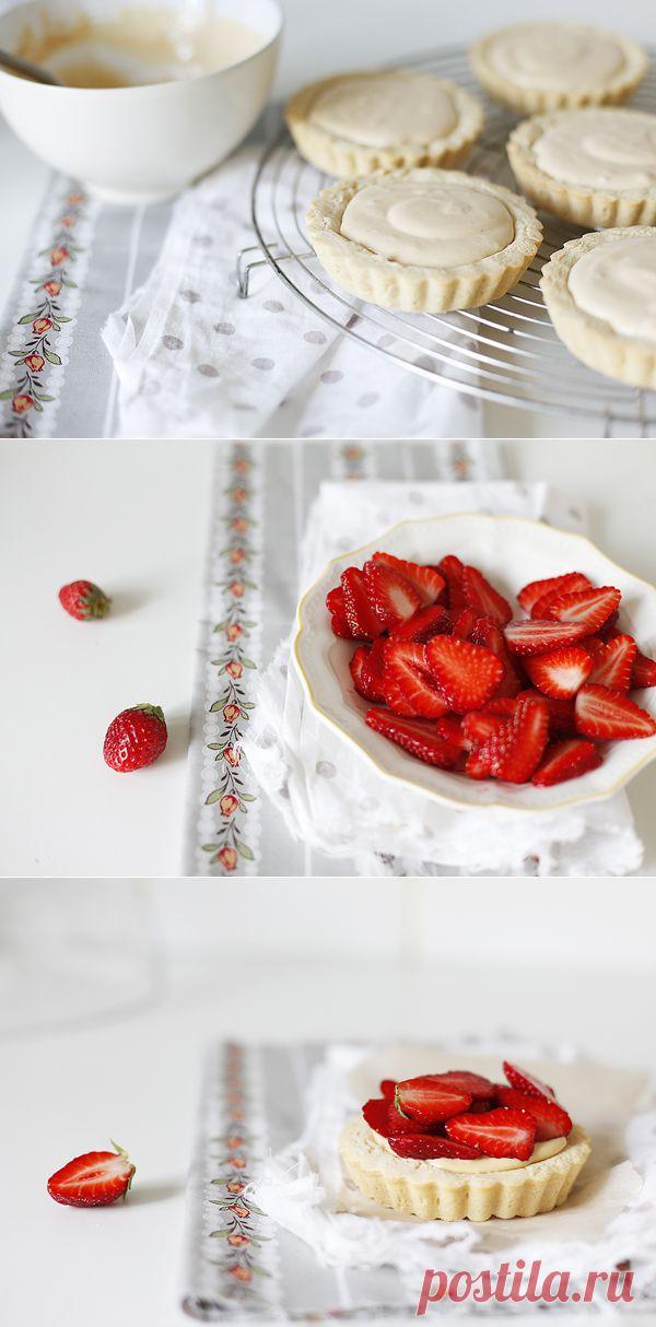 Чадейка - Клубничные корзинки с карамельным заварным кремом