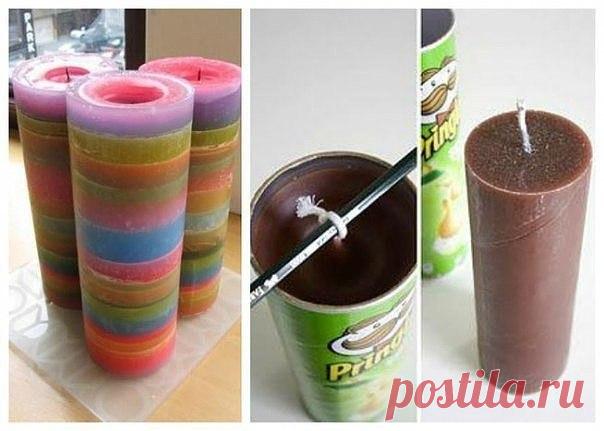 Идеи, в которые можно превратить банку из-под чипсов