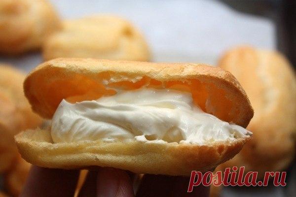 Как приготовить эклеры со сливочным кремом! - рецепт, ингридиенты и фотографии
