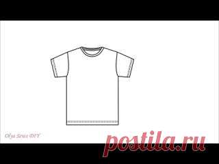 Как построить выкройку футболки │t-shirt pattern В этом видео я показываю/рассказываю как построить выкройку трикотажной женской футболки прямого кроя. Необходимые мерки по фигуре: 1) Обхват груди 2) Обхват плеча 3) Длина изделия 4) Длина рукава 5) Ширина спины 6) Глубина проймы