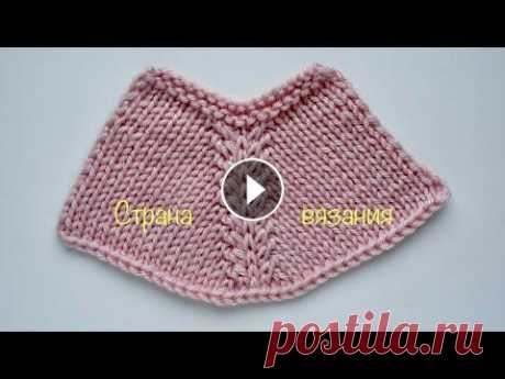 Вязальные Советы. Линия реглана «Колосок». Knitting Tips. Raglan line &quot;Kolosok&quot;. Вяжем линию реглана из 5 петель. Этот способ применяется для вязания изделий регланом сверху. Раппорт регланной линии 5 петель и 2 ряда. Схема и описа...