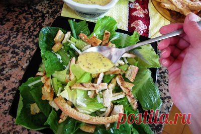 Салат Цезарь с курицей - пошаговый рецепт с фото - как приготовить - ингредиенты, состав, время приготовления - Леди Mail.Ru