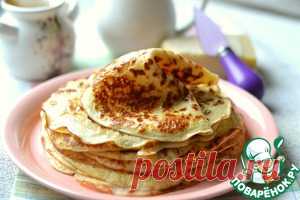 Картофельно-сырные блины - кулинарный рецепт