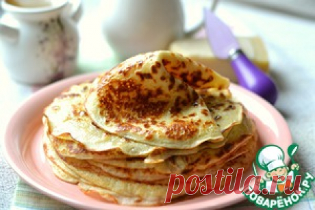 Картофельно-сырные блины - кулинарный рецепт