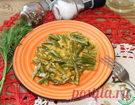 Стручковая фасоль в мучном соусе – кулинарный рецепт
