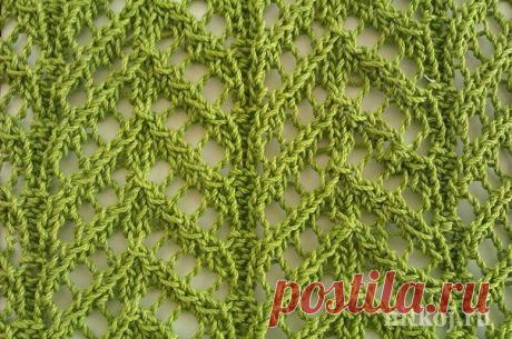 Ажурный узор спицами Ёлочка (2 фото) | WmnDay.ru - Handmade, фитнес, интерьеры