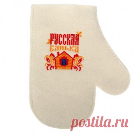 Рукавицы вышивка «Русская банька» — Купить за 814 тг.