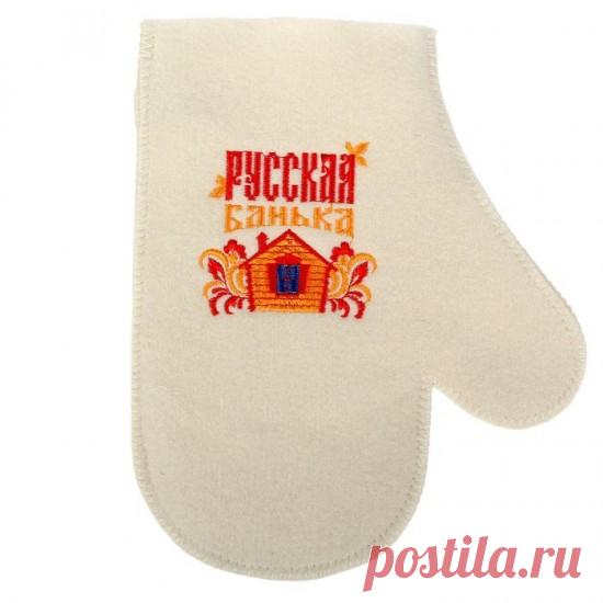 Рукавицы вышивка «Русская банька» — Купить за 814 тг.