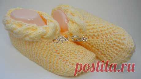 Вяжем следки одним полотном на двух спицах | Knit.Tasha Пульс Mail.ru описание