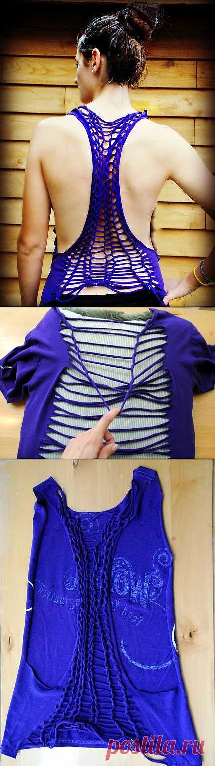Топ из футболки DIY / Футболки DIY / Модный сайт о стильной переделке одежды и интерьера