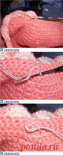 Нить-резинка и вязание. Как вставить в уже готовое изделие.