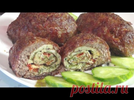 Как приготовить сочные мясные зразы с омлетом