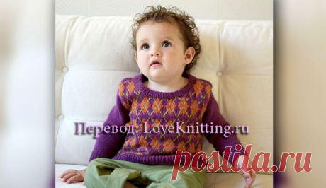 Пуловер с ромбами | Loveknitting.ru