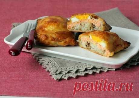 Очень вкусные мини - кулебяки.