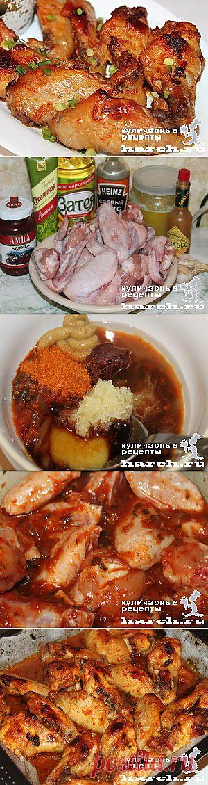 Куриные крылышки острые  |  Харч.ру  - рецепты для любителей вкусно поесть