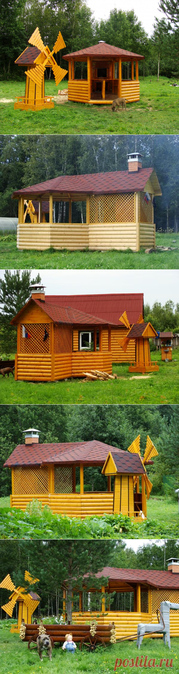 Беседка с кирпичным мангалом: этапы строительства