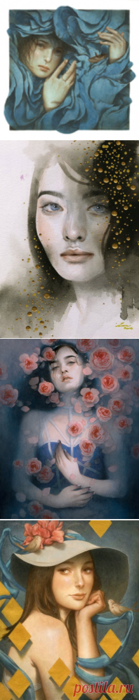 Я напишу тебе стихи... Вьетнамская художница Тран Нгуен (Tran Nguyen)