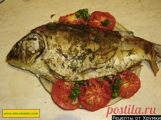 Карп фаршированный запеченный в духовке