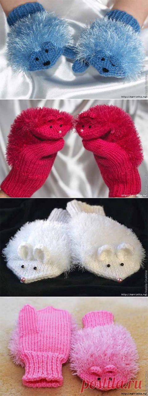 Варежки-ежики для детей 5-6 лет | Искусница