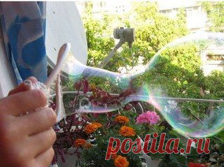 Крепкие" мыльные пузыри своими руками.