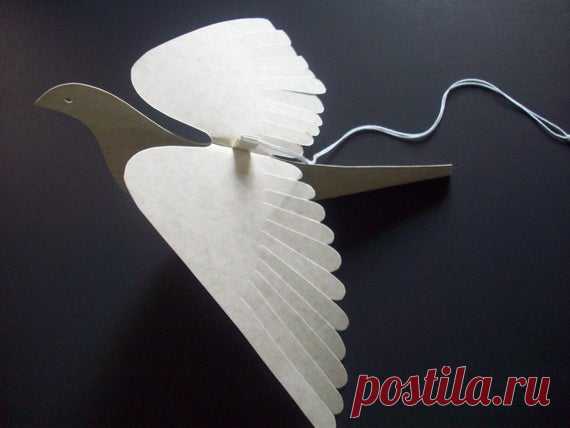 Paper BirdsEllie BirdSix Natural Parchment Paper от LorenzKraft