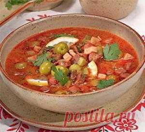 Солянка мясная, сборная, с грибами, рыбная. Рецепты супа солянки на Gastronom.ru