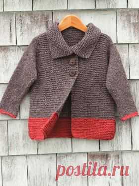 Детское пальто чулочной вязкой на knitweek.ru