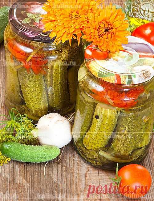 Огурцы маринованные с календулой – рецепт приготовления с фото от Kulina.Ru