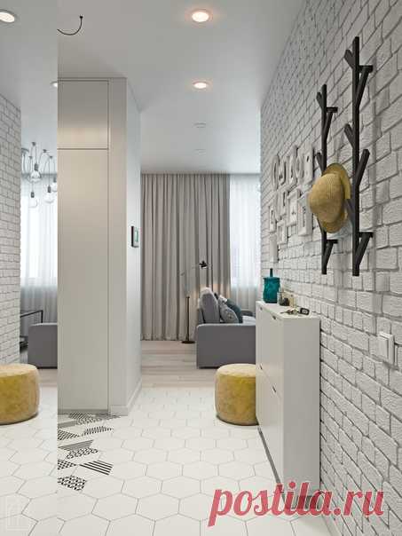 Студия в Москве, S - 34 м.кв. Проект FOX HOUSE INTERIOR DESIGN 🦊