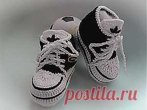 пинетки "Кеды" для начинающих - Ярмарка Мастеров - ручная работа, handmade