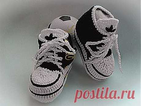 пинетки &quot;Кеды&quot; для начинающих - Ярмарка Мастеров - ручная работа, handmade