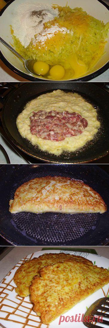 Вкусные чебуреки из кабачков с фаршем | Рецепты моей мамы