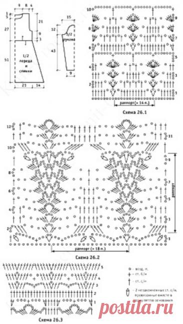DRESS THREE COLOR CROCHET FREE PATTERN