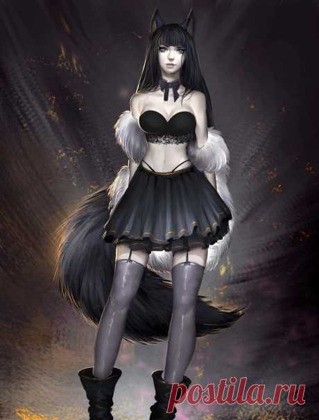 ArtStation - comission girl, Sapphire ART