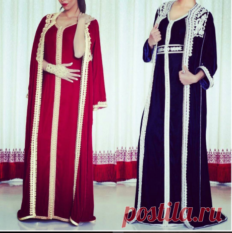 اجمل تصاميم القفطان المغربي بثوب الموبرا 2017 - خياطتي