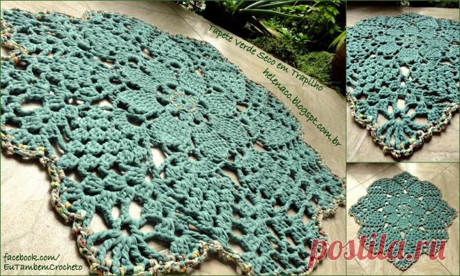 Узорчатый ковер крючком. Схема. / Обсуждение на LiveInternet - Российский Сервис Онлайн-Дневников