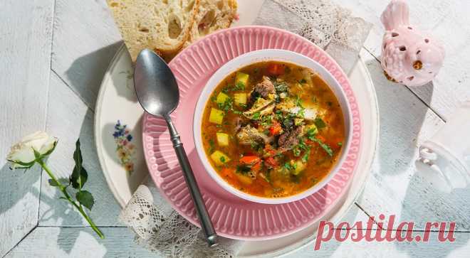 Суп из красной чечевицы с мясом, пошаговый рецепт с фото на 294 ккал
