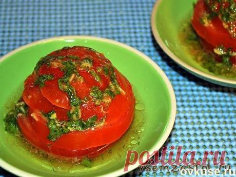 Помидоры маринованные за 30 минут&quot;Вкуснятина&quot; - Простые рецепты Овкусе.ру